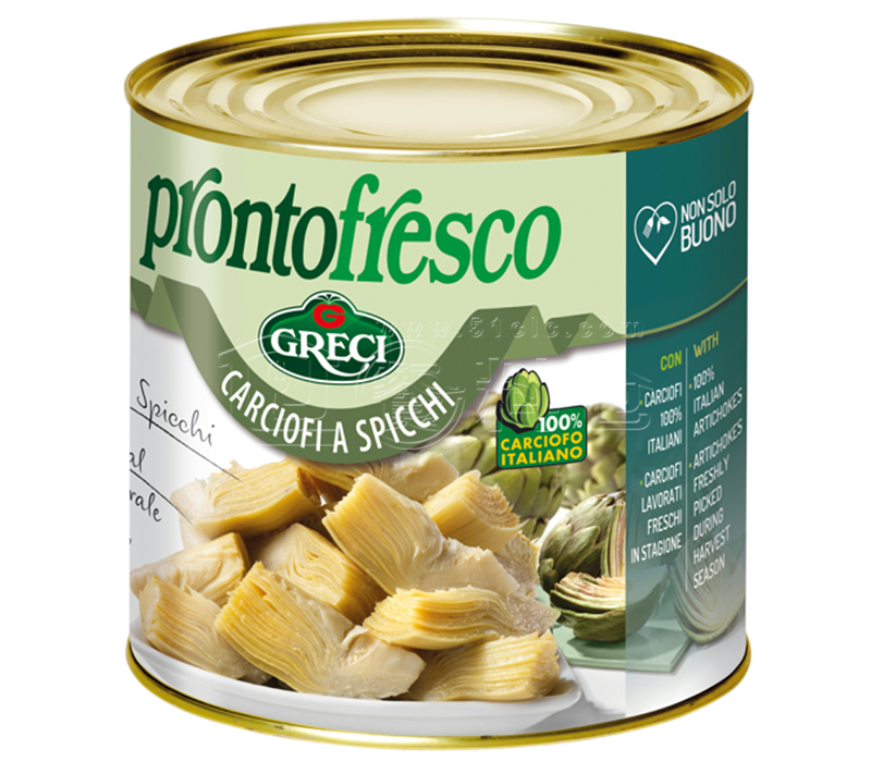 GRECI格瑞其 1/4洋蓟切块罐头（2.5kg）