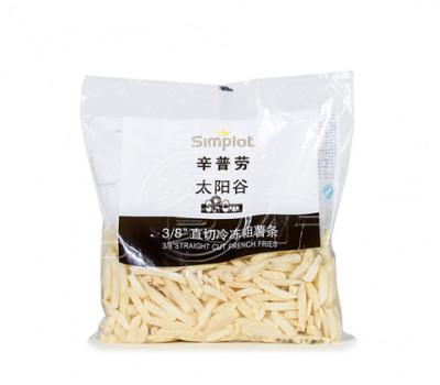 辛普劳 太阳谷3/8直切冷冻粗薯条 （2kg*6/箱）