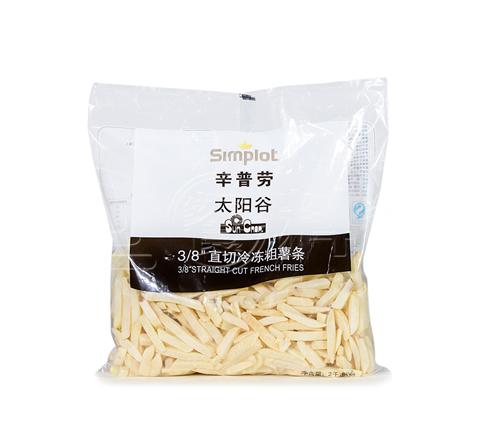 辛普劳 太阳谷3/8直切冷冻粗薯条 （2kg*6/箱）